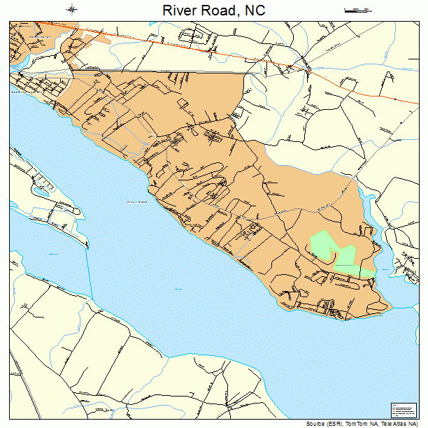 River Road, NC street map