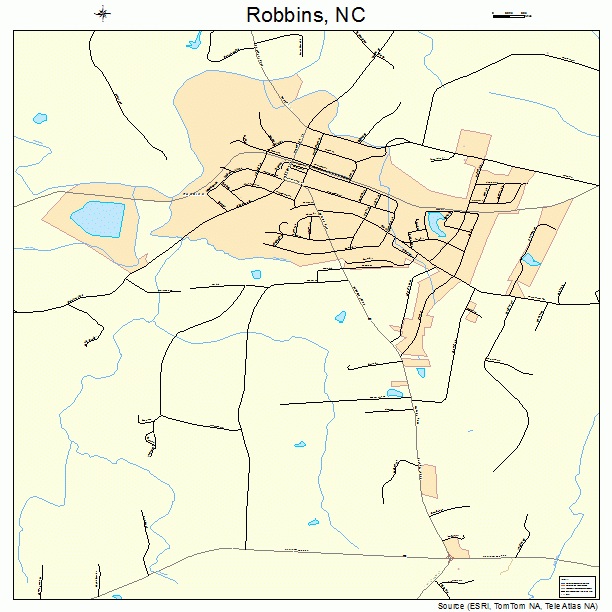 Robbins, NC street map