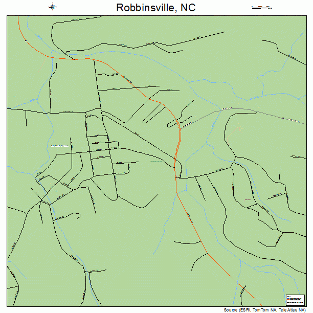 Robbinsville, NC street map