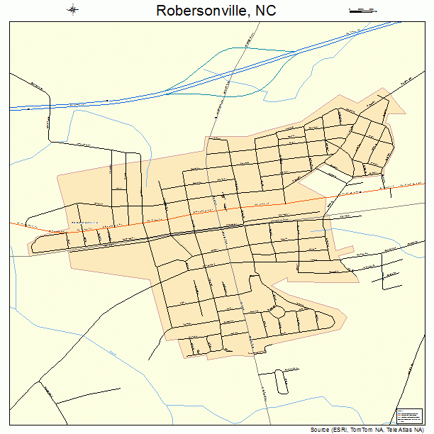 Robersonville, NC street map