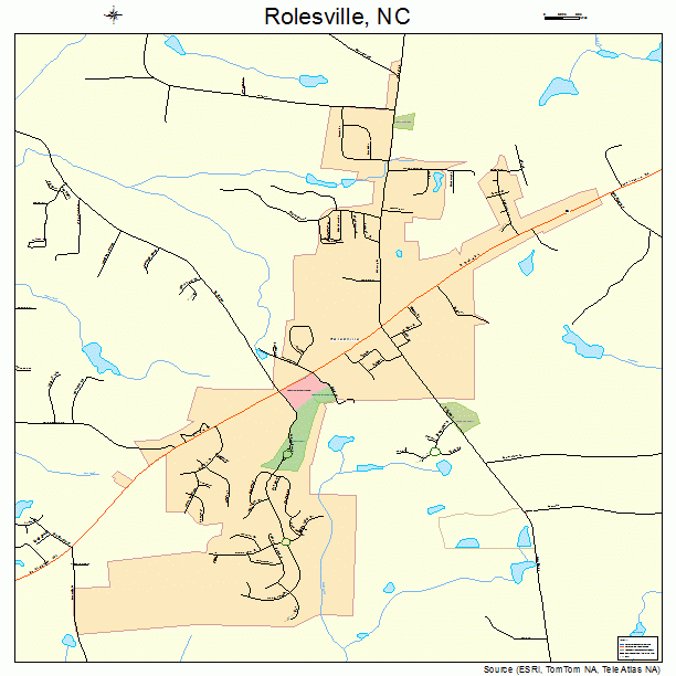 Rolesville, NC street map