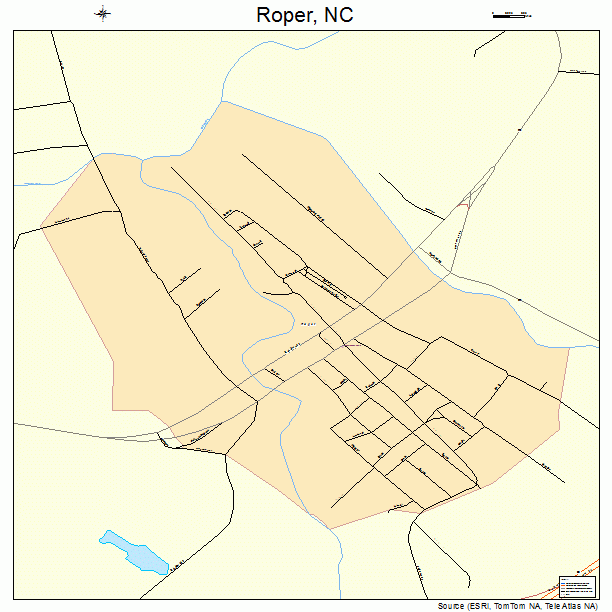 Roper, NC street map