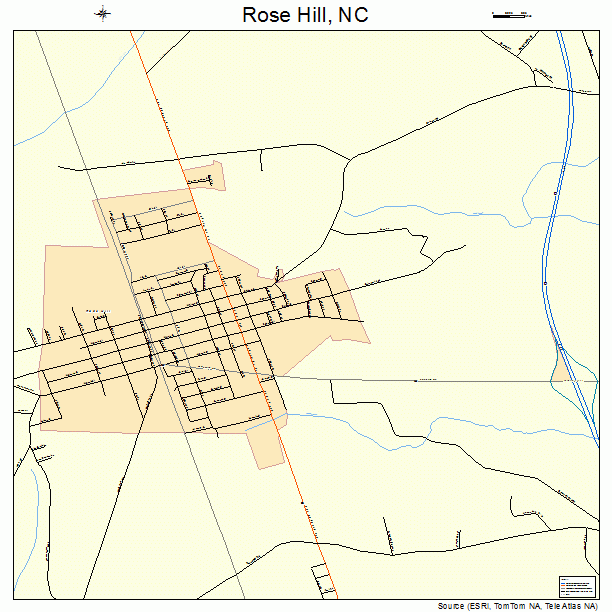 Rose Hill, NC street map