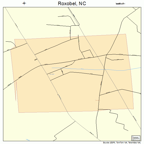 Roxobel, NC street map