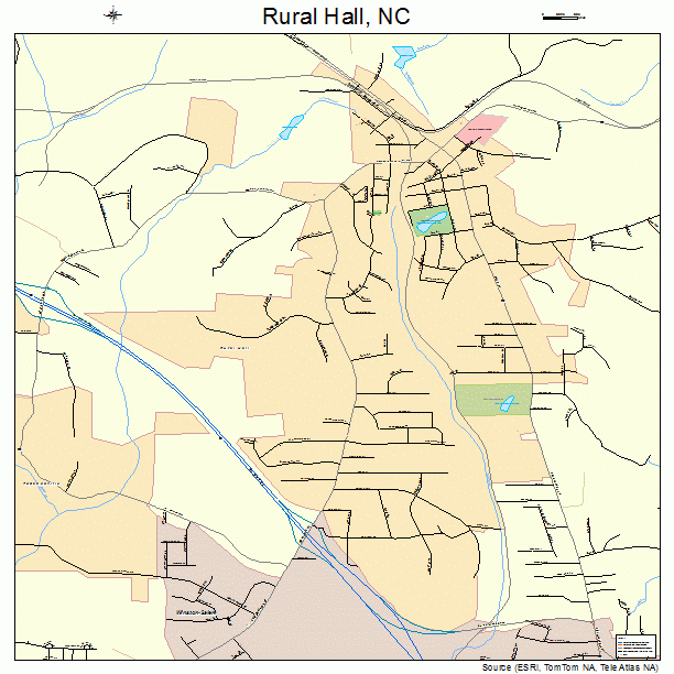 Rural Hall, NC street map