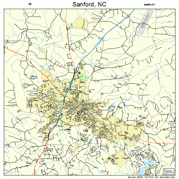 Sanford, NC street map