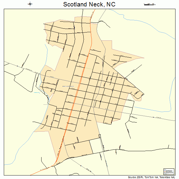 Scotland Neck, NC street map
