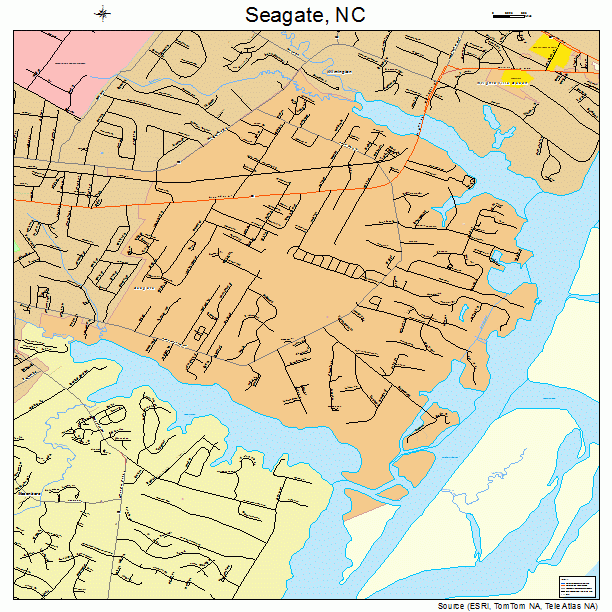 Seagate, NC street map