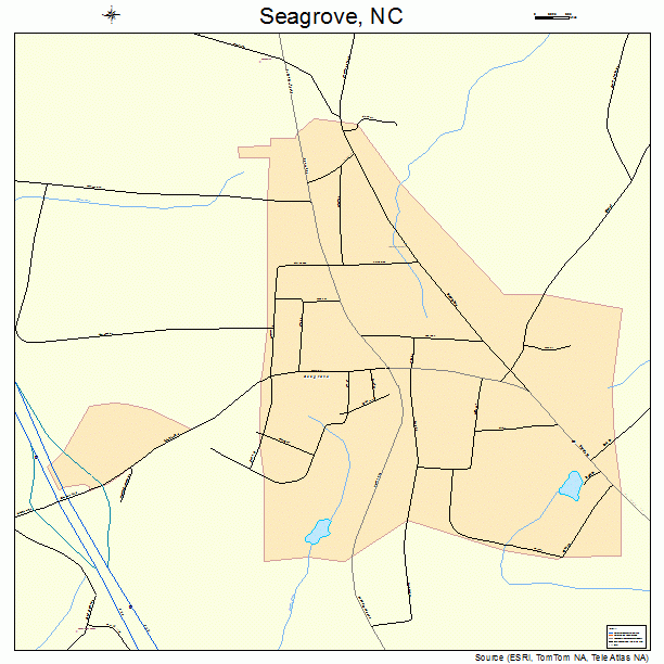 Seagrove, NC street map