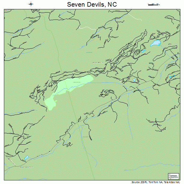 Seven Devils, NC street map