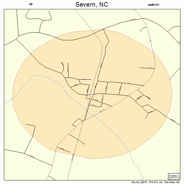 Severn, NC street map