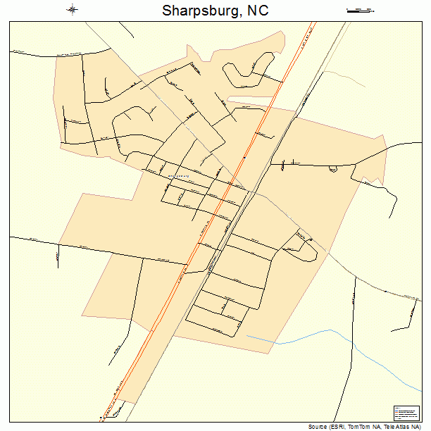 Sharpsburg, NC street map