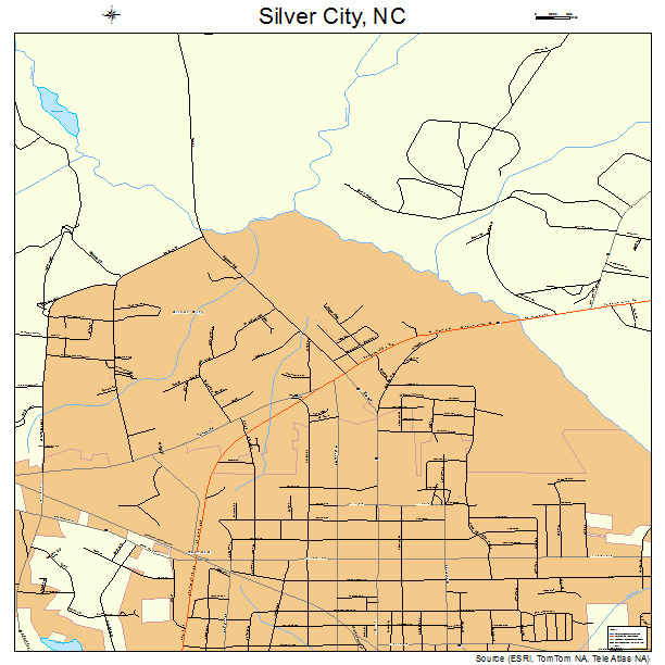 Silver City, NC street map