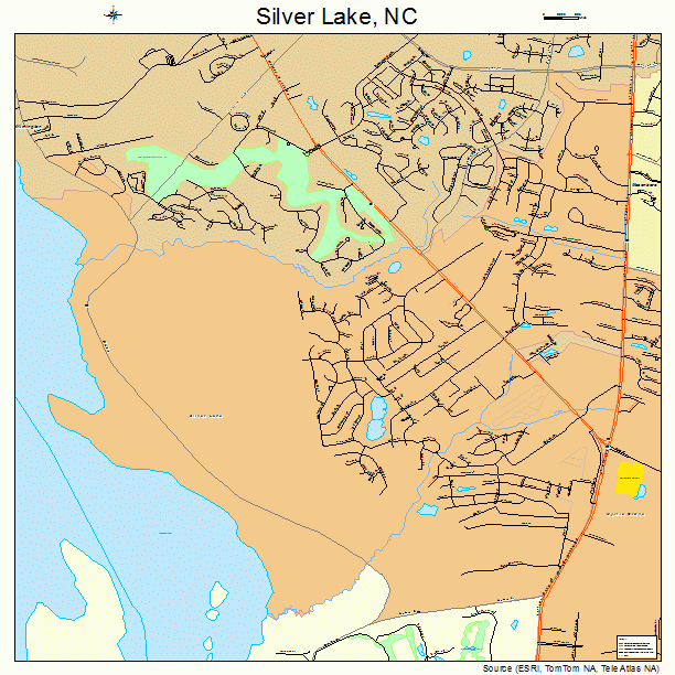 Silver Lake, NC street map