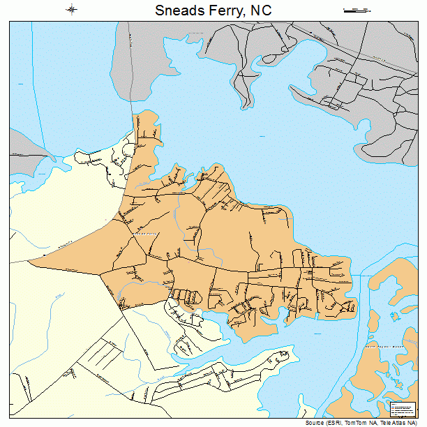 Sneads Ferry, NC street map