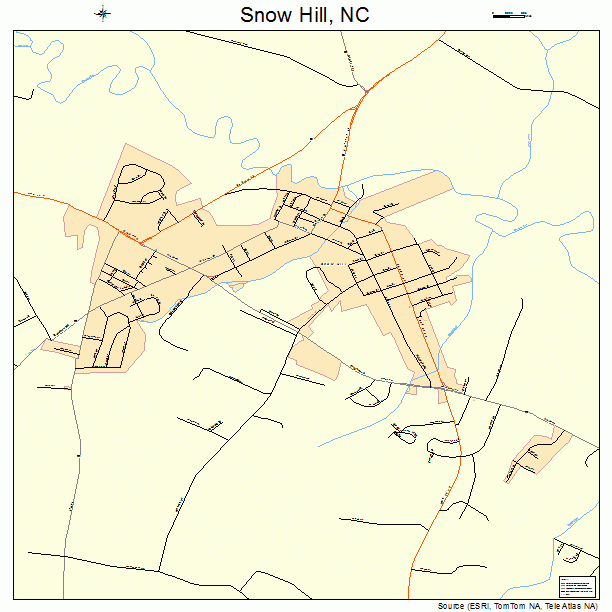 Snow Hill, NC street map