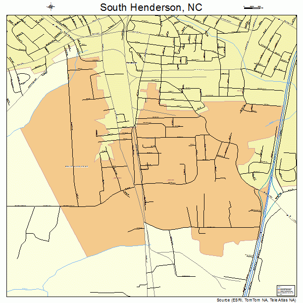 South Henderson, NC street map