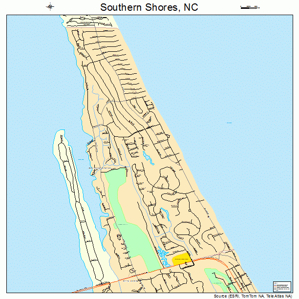 Southern Shores, NC street map