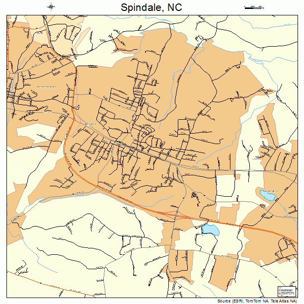 Spindale, NC street map
