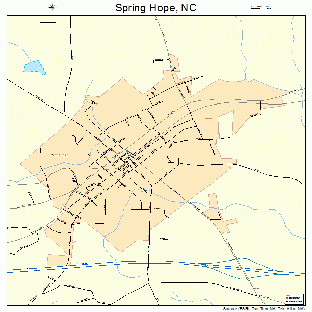 Spring Hope, NC street map