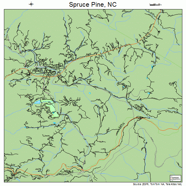 Spruce Pine, NC street map