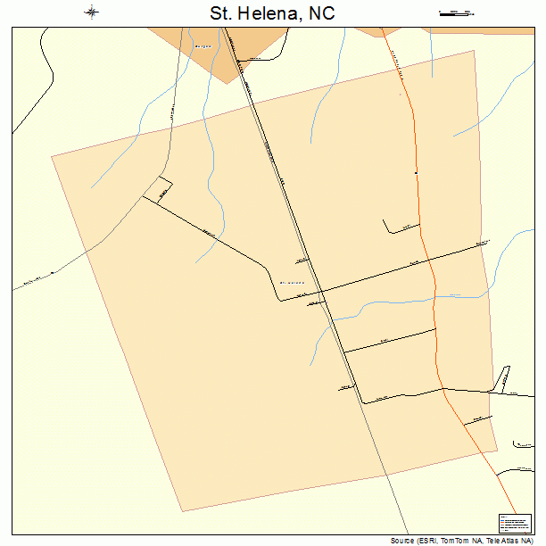 St. Helena, NC street map