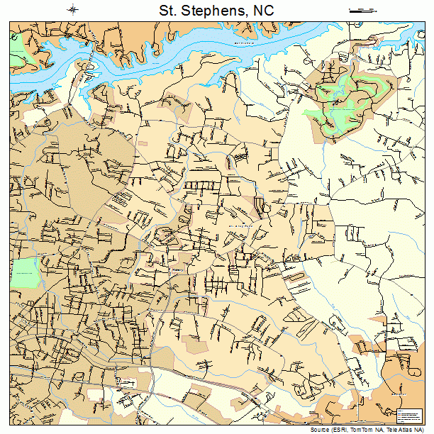 St. Stephens, NC street map