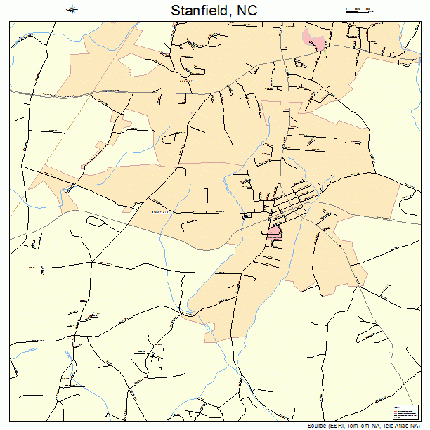 Stanfield, NC street map
