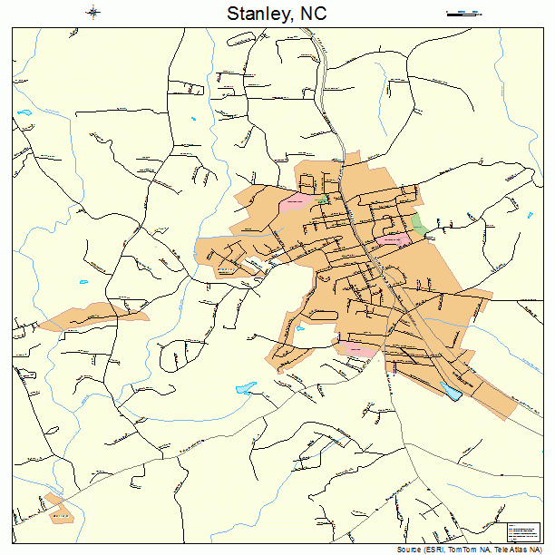 Stanley, NC street map