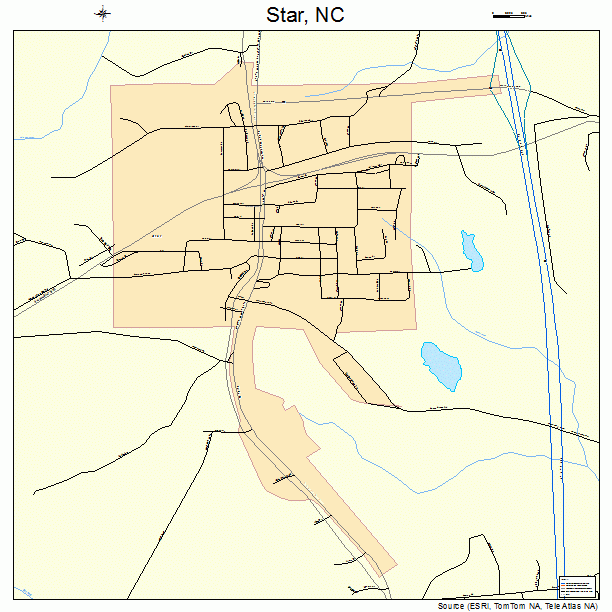Star, NC street map
