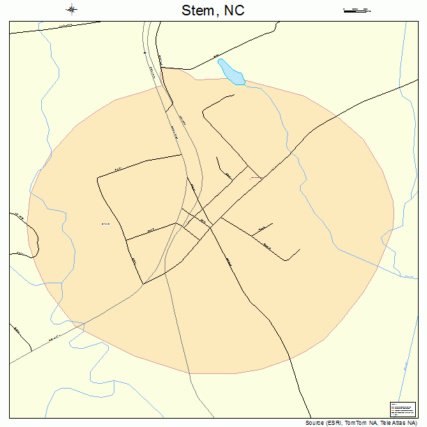 Stem, NC street map