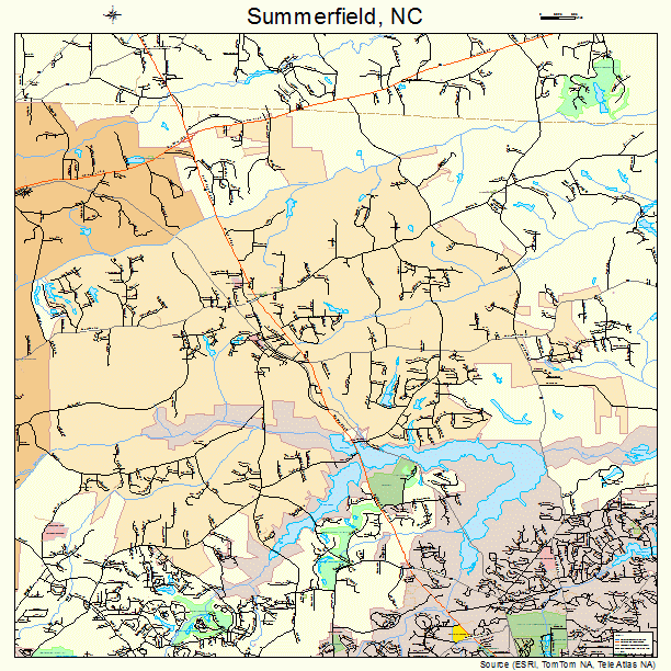 Summerfield, NC street map