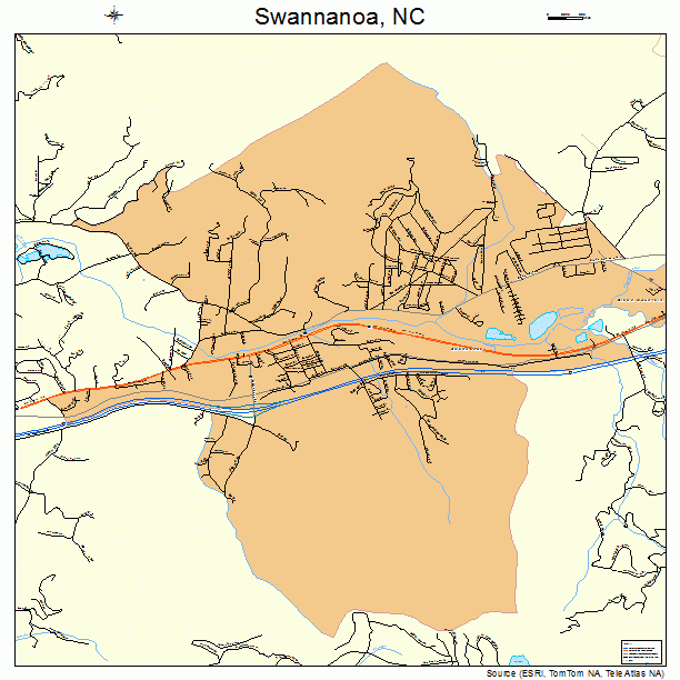 Swannanoa, NC street map