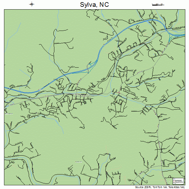 Sylva, NC street map