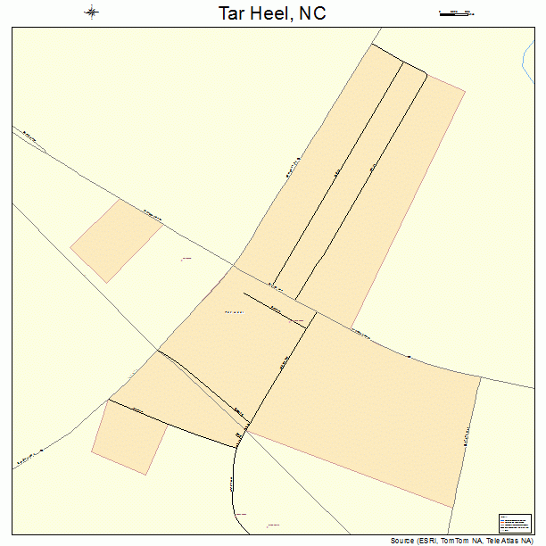 Tar Heel, NC street map