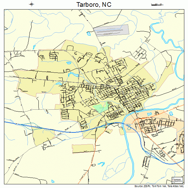 Tarboro, NC street map