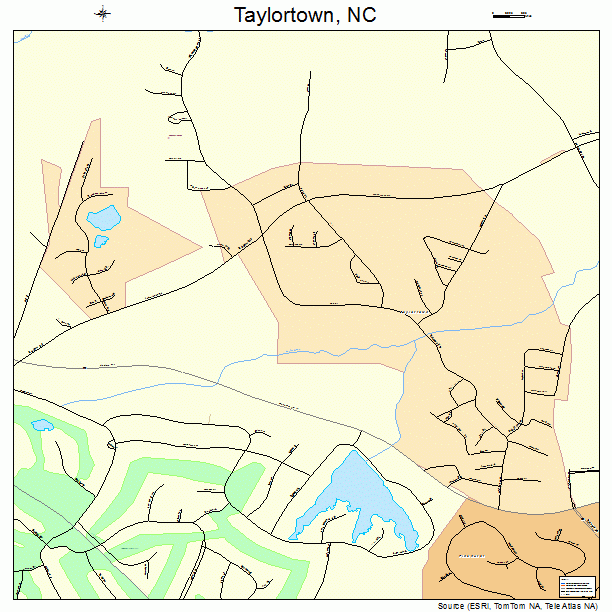 Taylortown, NC street map