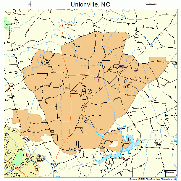 Unionville, NC street map