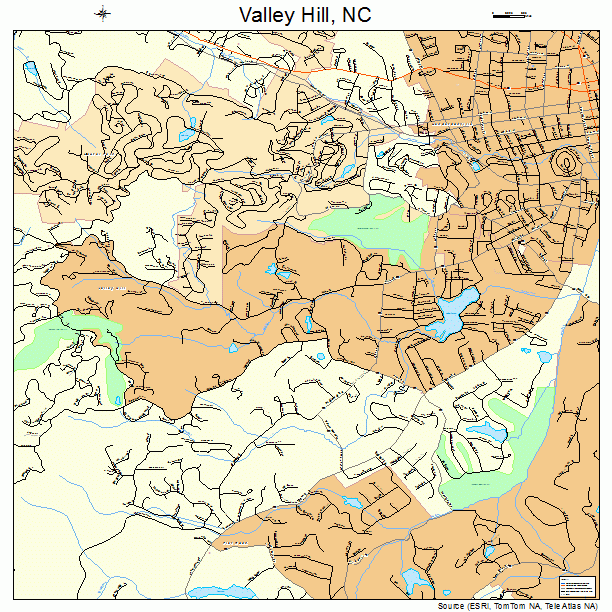 Valley Hill, NC street map