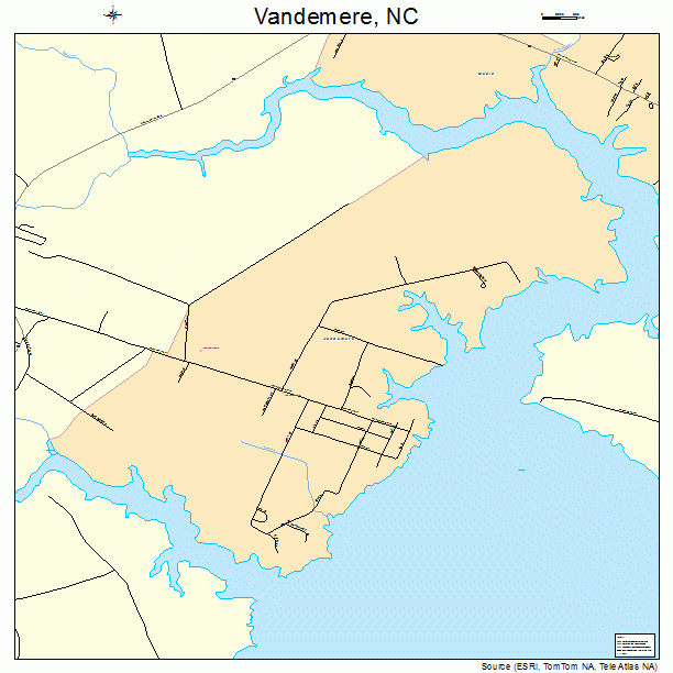 Vandemere, NC street map
