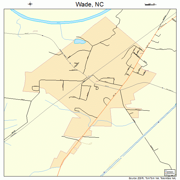 Wade, NC street map