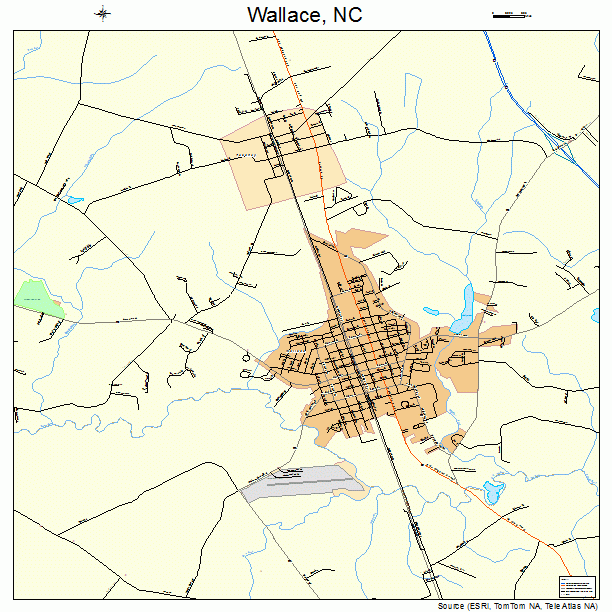 Wallace, NC street map