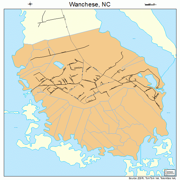 Wanchese, NC street map