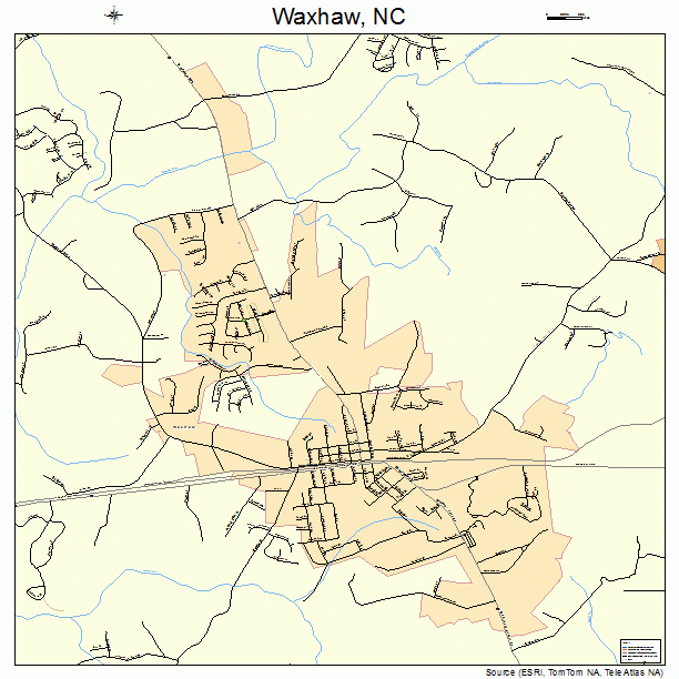 Waxhaw, NC street map