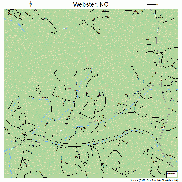 Webster, NC street map