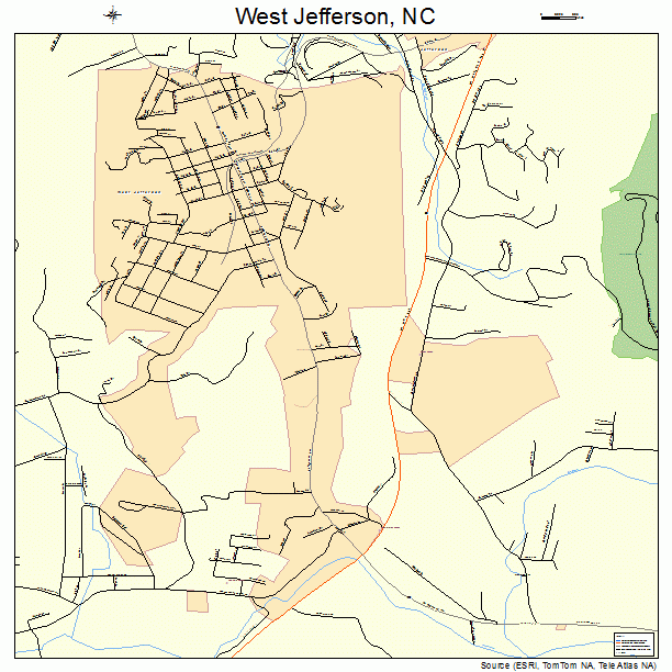 West Jefferson, NC street map