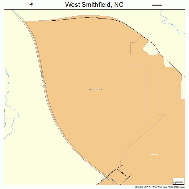 West Smithfield, NC street map