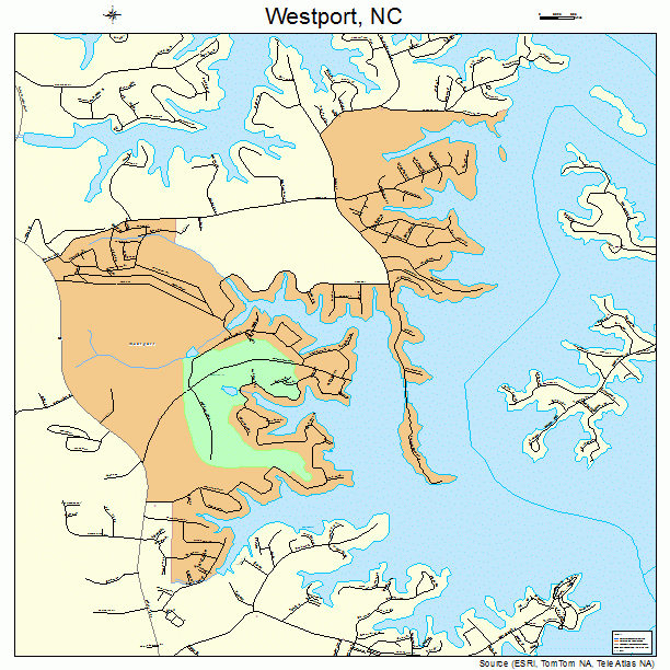 Westport, NC street map
