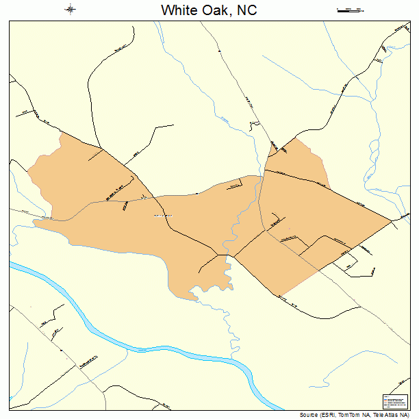 White Oak, NC street map