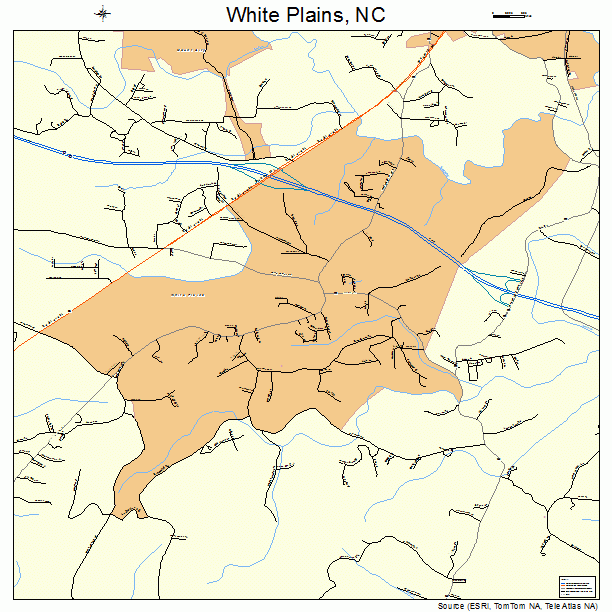White Plains, NC street map